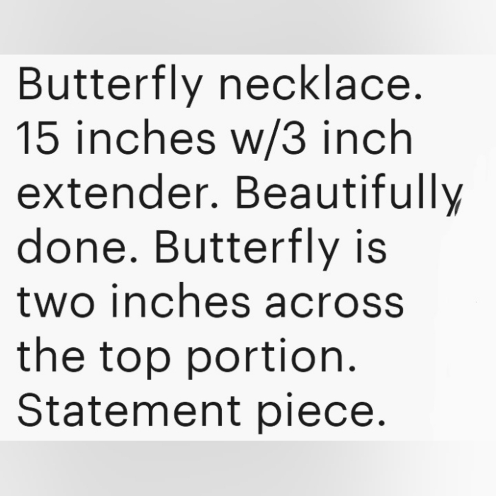 Butterfly Necklace - Picture 3 of 13